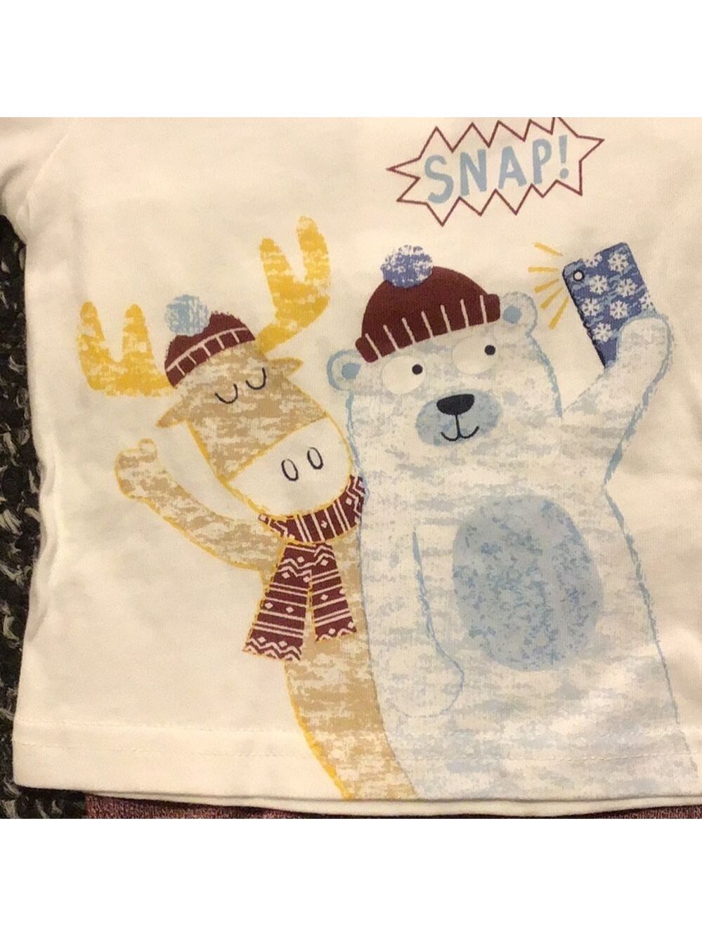 Super Cute winter Christmas boys 2 piece outfit NB - Picture 2 of 4